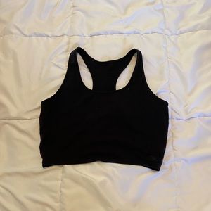 Alphalete cropped black tank top